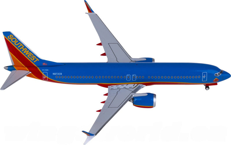 NG Models Southwest Airlines Boeing 737 MAX 8 N872CB 1:400 Diecast Model view 2