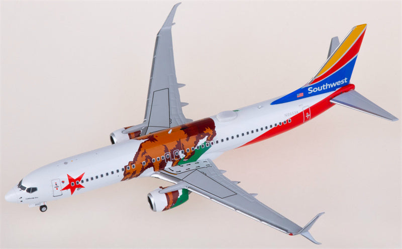 NG Models Southwest Airlines Boeing 737-800 N8653A 1:400 Diecast Model view 1