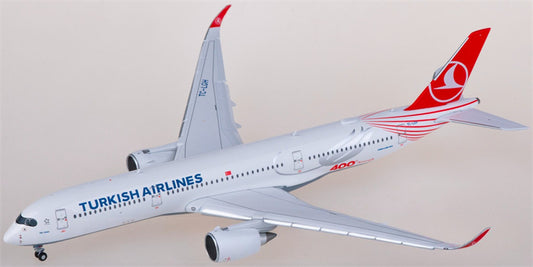 JC Wings Turkish Airlines Airbus A350-900XWB TC-LGH Flaps down 1:400 Aircraft Pre-built  Airliner Model Display