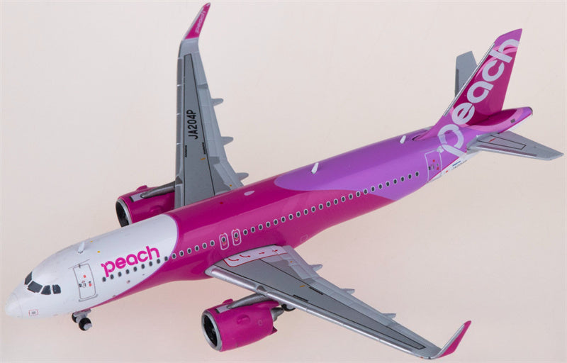 JC Wings Peach Aviation for Airbus A320neo JA204P 1:400 Airplane Pre-built  Airliner Model Display