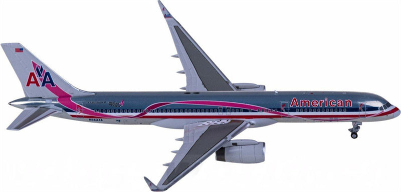 NG Models American Airlines Boeing 757-200 N664AA 1:400 Airplan Diecast Model view 2