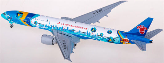JC Wings China Southern for Boeing 777-300ER B-2007 Flaps Down 1:400 Airplane Pre-built  Airliner Model Display