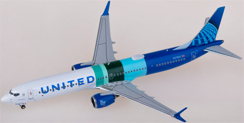 NG Models United Airlines Boeing 737 MAX 10 N27602 1:400 Diecast Model view 1