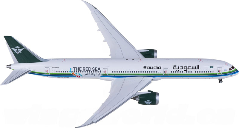 JC Wings Saudia Boeing 787-10 Dreamliner HZ-AR33 Flaps Down 1:400 Diecast Model view 2