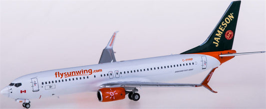 NG Models Sunwing Airlines Boeing 737-800 C-FPRP 1:400 Diecast Model view 1
