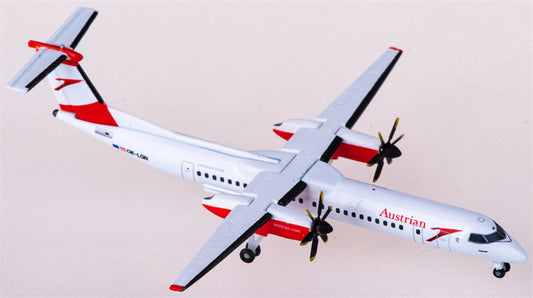 Herpa Austrian Airlines Bombardier Dash 8 Q400 OE-LGN 1:500 Diecast Model view 1