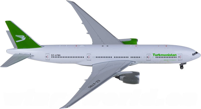 Phoenix Turkmenistan Airlines Boeing 777-200LR EZ-A780 1:400 Diecast Model view 1