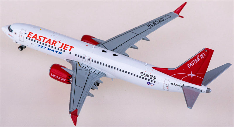 JC Wings Eastar Jet Boeing 737 MAX 8 HL8340 1:400 Diecast Model view 2