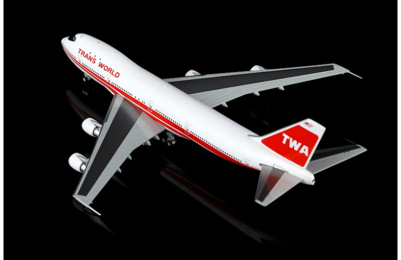 HX Models 1:400 TWA B747-100 N93105 Standard Edition DIECAST Model