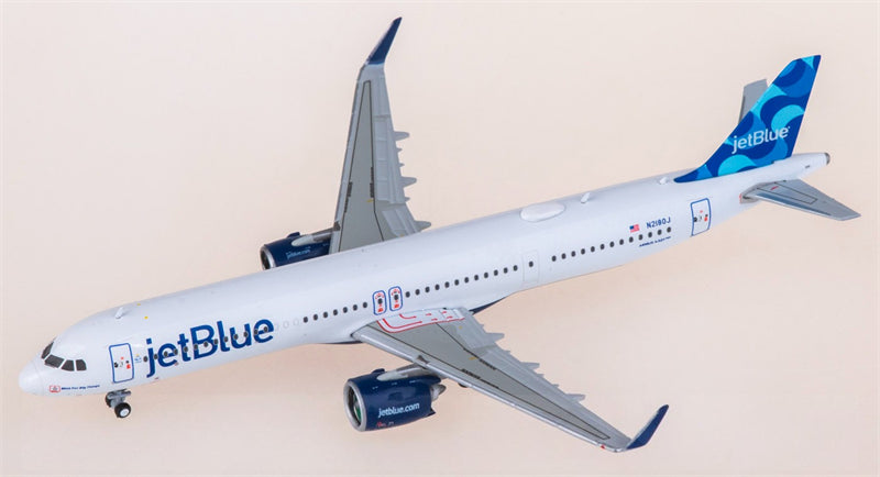 Geminijets JetBlue for Airbus A321neo N2180J 1:400 Airplane Pre-built  Airliner Model Display