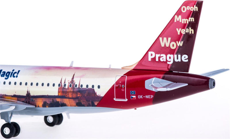 Herpa Czech Airlines for Airbus A319 OK-NEP City of Prague 1:200 Aircraft Pre-built  Airliner Model Display