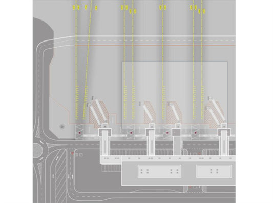 Herpa 1:500 Munich Airport - Pier Nord / North Pier Accessories ABS Model