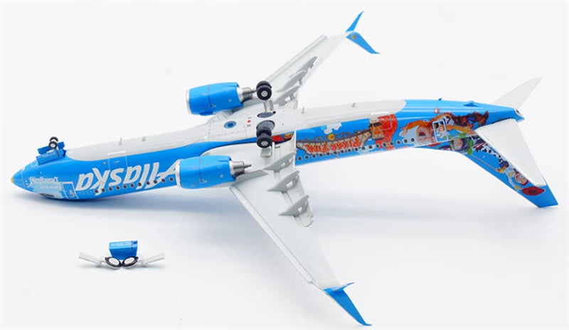 JC Wings 1:200 Alaska Airlines B737-800 N537AS Flaps down DIECAST Model
