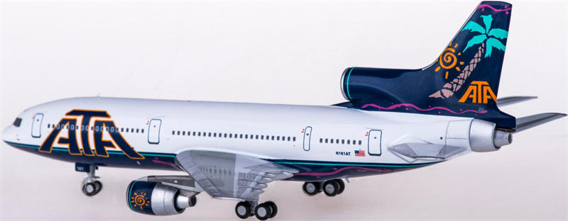 NG Models ATA Airlines for Lockheed L-1011-500 N161AT 1:400  Aircraft Pre-built  Airliner Model Display