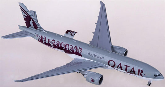 JC Wings Qatar Cargo Boeing 777-200LRF A7-BFG Interactive 1:400 Diecast Model view 1