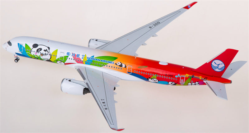 NG Models Sichuan Airlines for Airbus A350-900 B-301D 1:400 Airplane Pre-built  Airliner Model Display