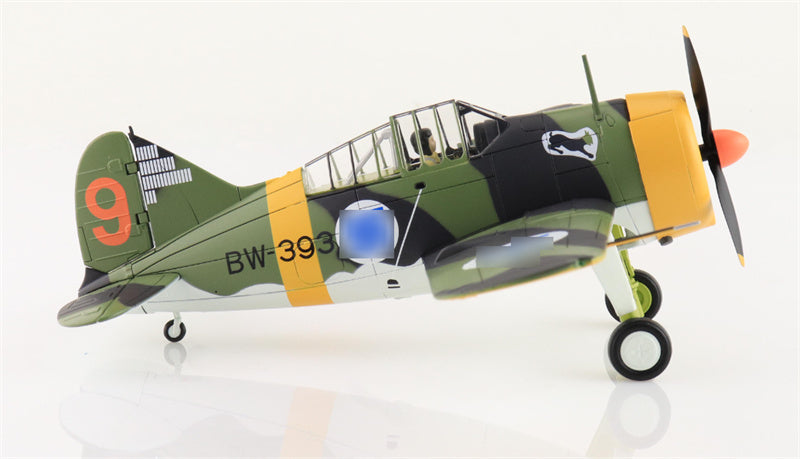 HOBBY MASTER Brewster Model 239 Buffalo BW393 3/LeLv 24 Finnish Air ce March 1944 1:48 Aircraft Pre-built Model