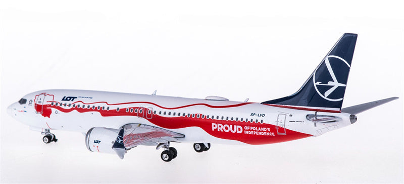 Phoenix LOT Boeing 737 MAX 8 SP-LVD 1:400 Diecast Model view 2