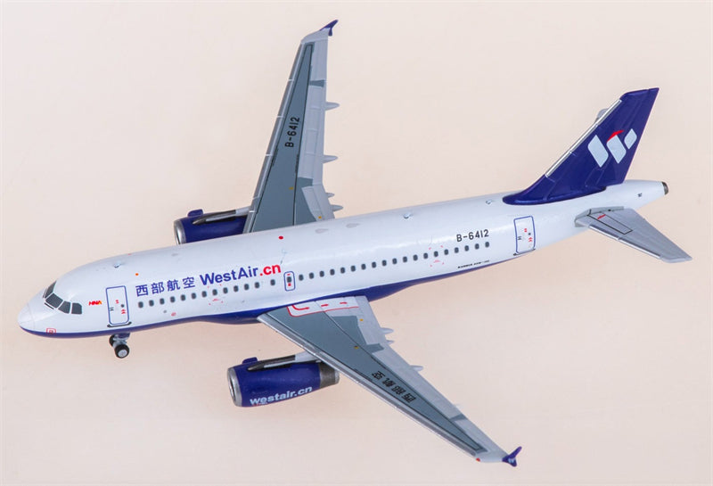 NG Models West Air Airbus A319 B-6412 1:400 Diecast Model view 3