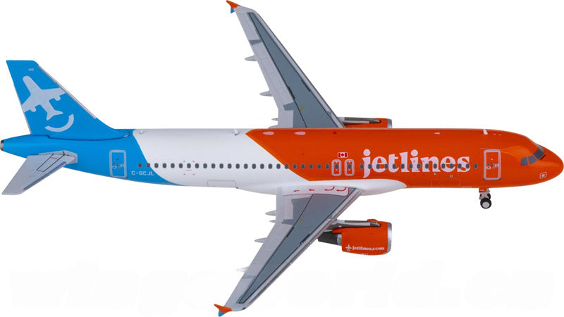 C Canada Jetlines Airbus A320 C-GCJL 1:400 Diecast Model view 1