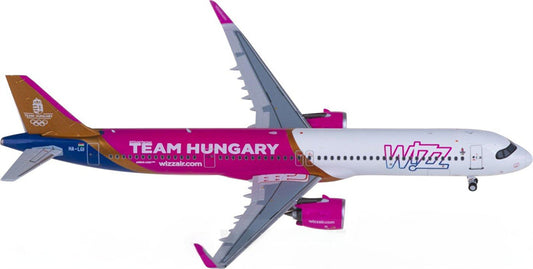 NG Models Wizz Air Airbus A321neo HA-LGI 1:400 Aircraft Pre-built  Airliner Model Display