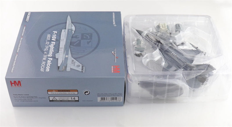 HOBBY MASTER F16V Fighting Falcon 6637 22 TFG ROCAF (w/6 x GBU-12) 1:72 Aircraft Pre-built Model