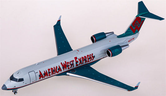 NG Models America West Airlines Bombardier CRJ200LR N37178 1:200 Diecast Model view 1