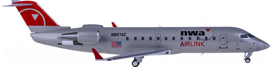 NG Models Northwest Airlines Bombardier CRJ440 N8974C 1:200 Diecast Model view 1