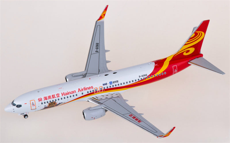 NG Models Hainan Airlines for Boeing 737-800 B-6066 1:400 Airplane Pre-built  Airliner Model Display