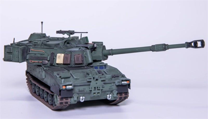 T-MODEL US M109A7 self-propelled howitzer 155mm green version 1:72 Tank Pre-built Model