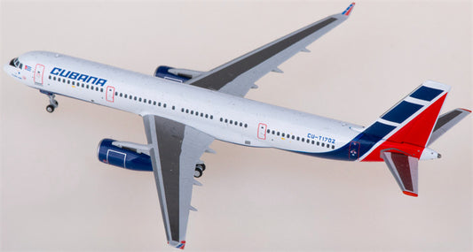 NG Models Cubana Tupolev TU-204-100E CU-T1702 1:400 Diecast Model view 1
