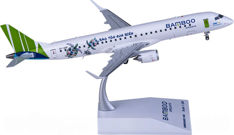 JC Wings Bamboo Airways for Embraer ERJ-190 OY-GDB 1:200 Airplane Pre-built  Airliner Model Display