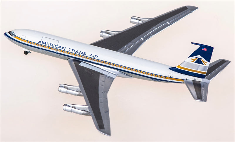 Aeroclassics 1:400 American Trans Air Boeing 707-300 N7597A  DIECAST Model