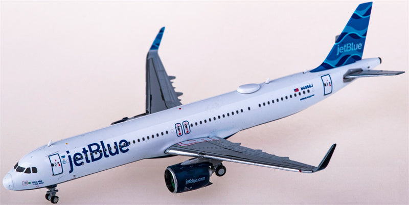 Geminijets JetBlue for Airbus A321neo N4058J 1:400 Airplane Pre-built  Airliner Model Display