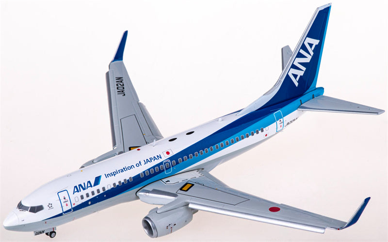 JC Wings ANA Boeing 737-700 JA02AN Flaps Down w/ Aviationtag 1:200 Diecast Model view 1