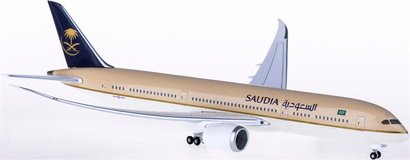 Hogan Saudia Boeing 787-9 Flight status 1:400 Diecast Model view 1