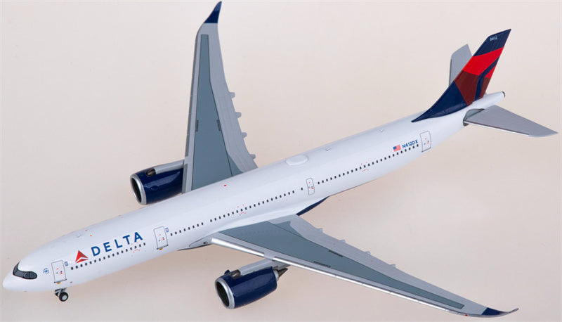 NGモデル デルタ航空 エアバスA330-900neo N412DX 1:400スケール 飛行機 組み立て済み旅客機モデル ディスプレイ