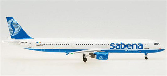AeroClassics sabena Airbus A321 OO-SUC 1:400 Diecast Model view 1