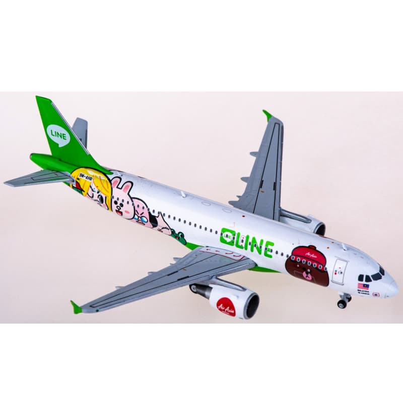 BT400 AirAsia Airbus A320 9M-AHR 1:400 Aircraft Pre-built  Airliner Model Display