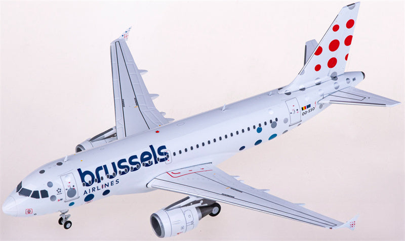 JC Wings Brussels Airlines for Airbus A319 OO-SSO 1:200 Airplane Pre-built  Airliner Model Display