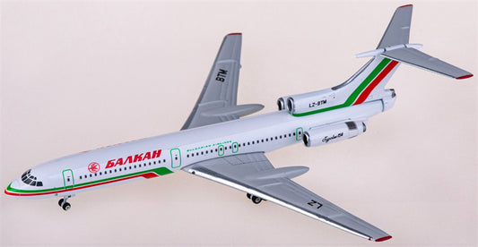 Phoenix Balkan Bulgarian Airlines Tupolev TU-154B LZ-BTM 1:400 Diecast Model view 1