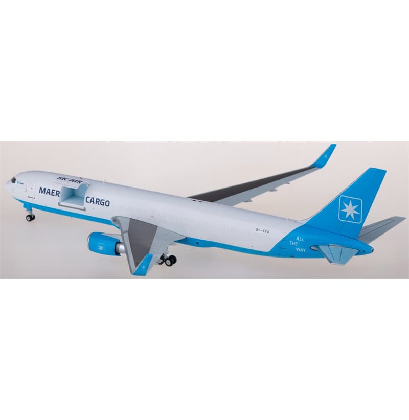 JC Wings Maersk Air Cargo Boeing 767-300ER OY-SYA Interactive Series 1:200 Aircraft Pre-built  Airliner Model Display