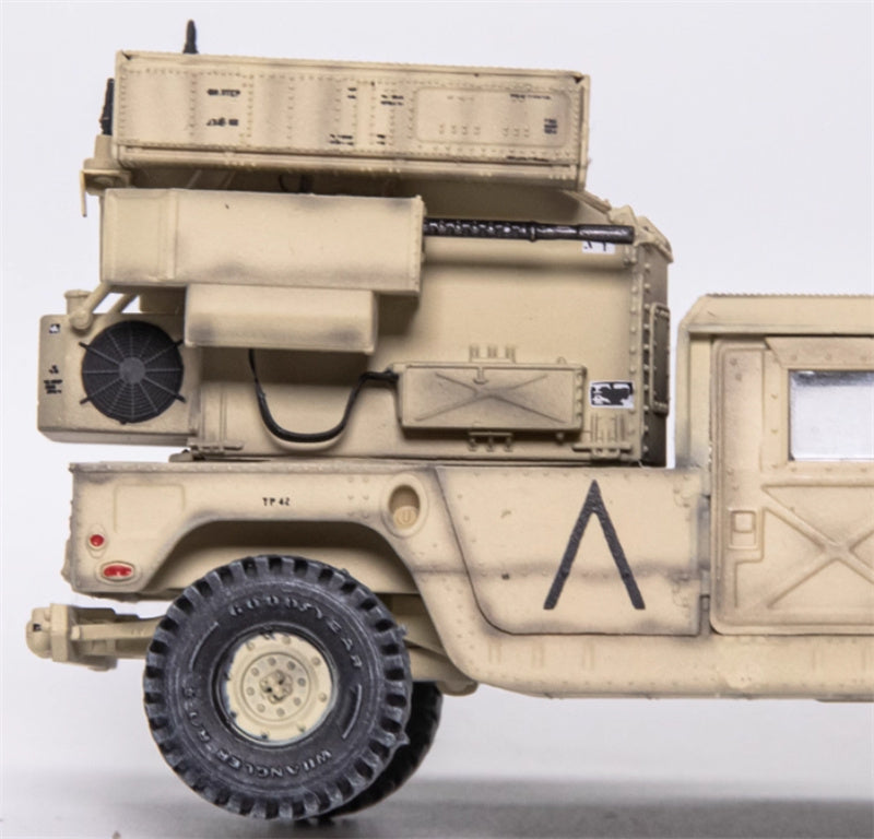 T-MODEL Hummer Air Defense System Frontline Area Air Defense US Saudi Arabia 1991 1:72 Tank Pre-built Model