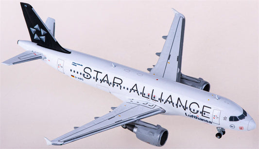 JC Wings Lufthansa Airbus A320 D-AIPD Star Alliance 1:400 Diecast Model view 1
