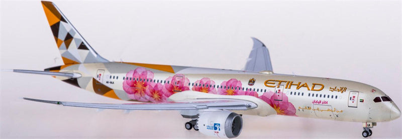 JC Wings Etihad Airways Boeing 787-9 Dreamliner A6-BLK Flaps Down 1:400 Diecast Model view 2