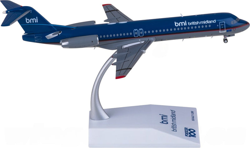 JC Wings 1:200 BMI Fokker 100 G-BXWF Model