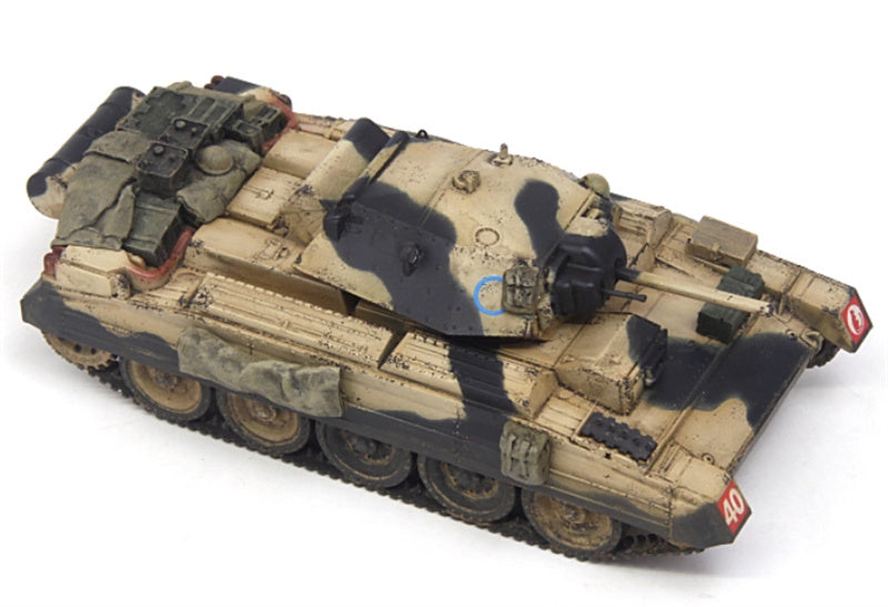 S-MODEL British Crusader Tank MK.II CS camouflage Random identification 1:72 Tank Pre-built Model