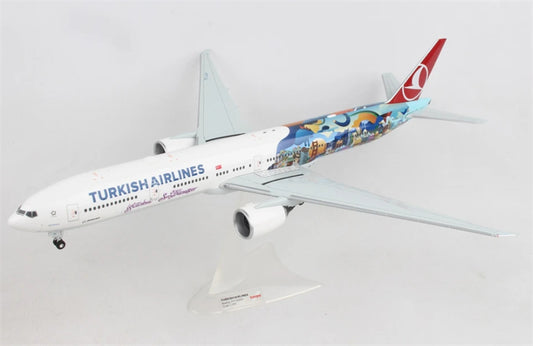 Herpa 1:200 Turkish Airlines Boeing 777-300ER TC-JJU  ABS Model