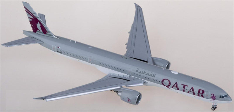 JC Wings Qatar Boeing 777-300ER A7-BEE Flaps Down 1:400 Diecast Model view 3