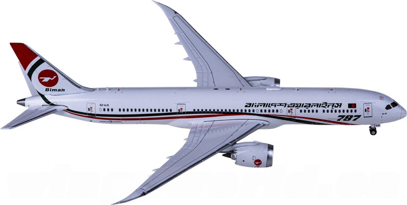 JC Wings Biman Boeing 787-9 Dreamliner S2-AJX 1:400 Diecast Model view 1
